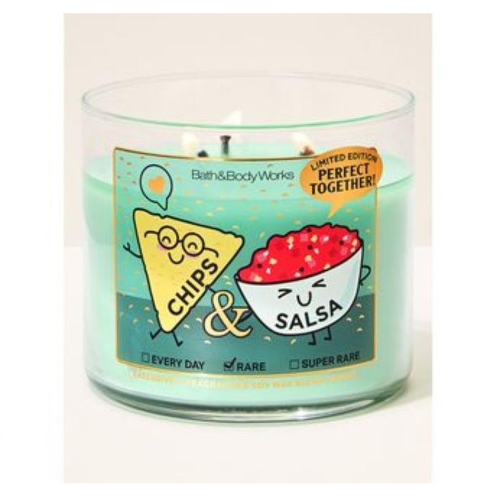 Bath & Body Works Chips & Salsa 3 Wick Candle Limited Edition Perfect Together - Picture 5 of 5